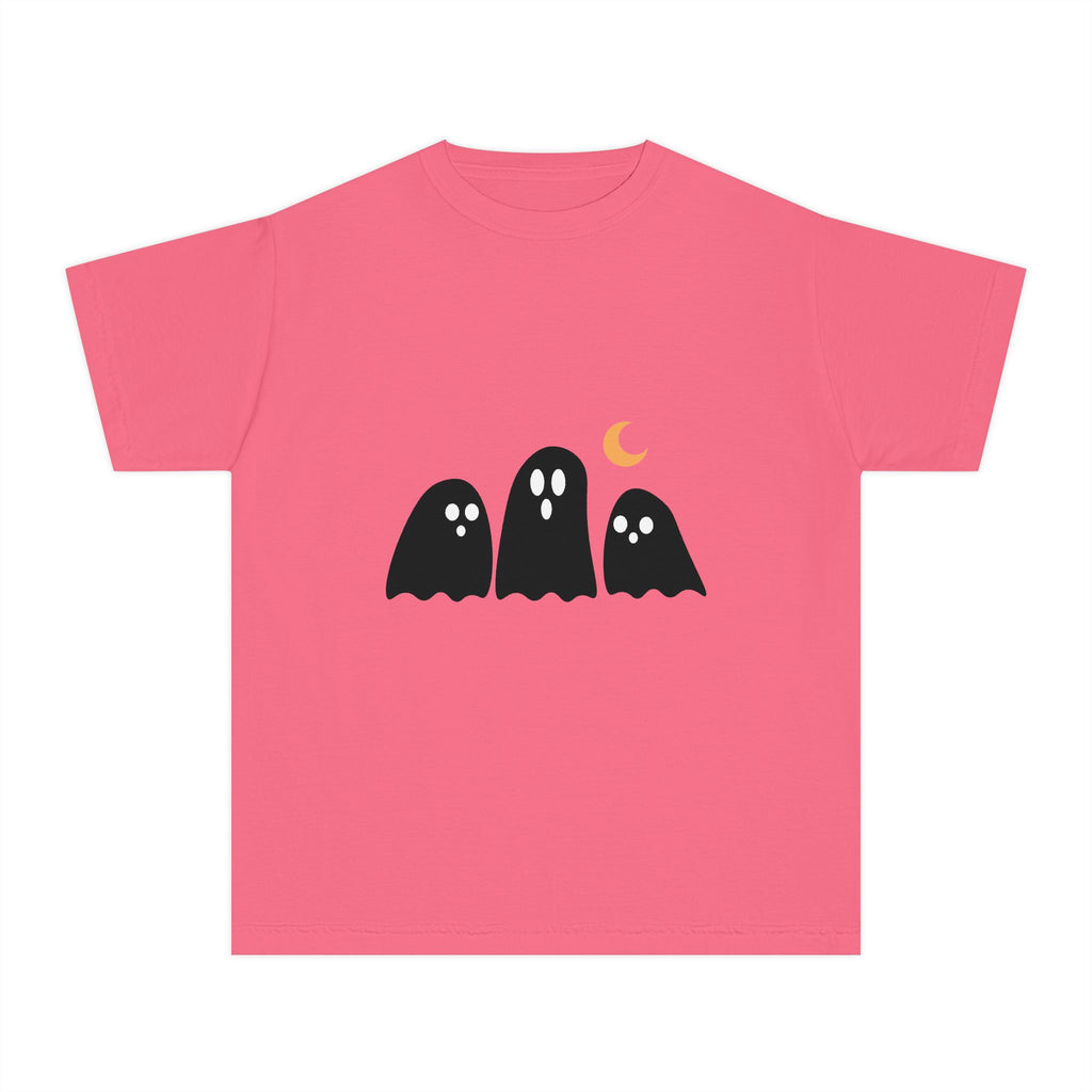 Ghostly Youth Tee - Fun Halloween Graphic T-Shirt for Kids