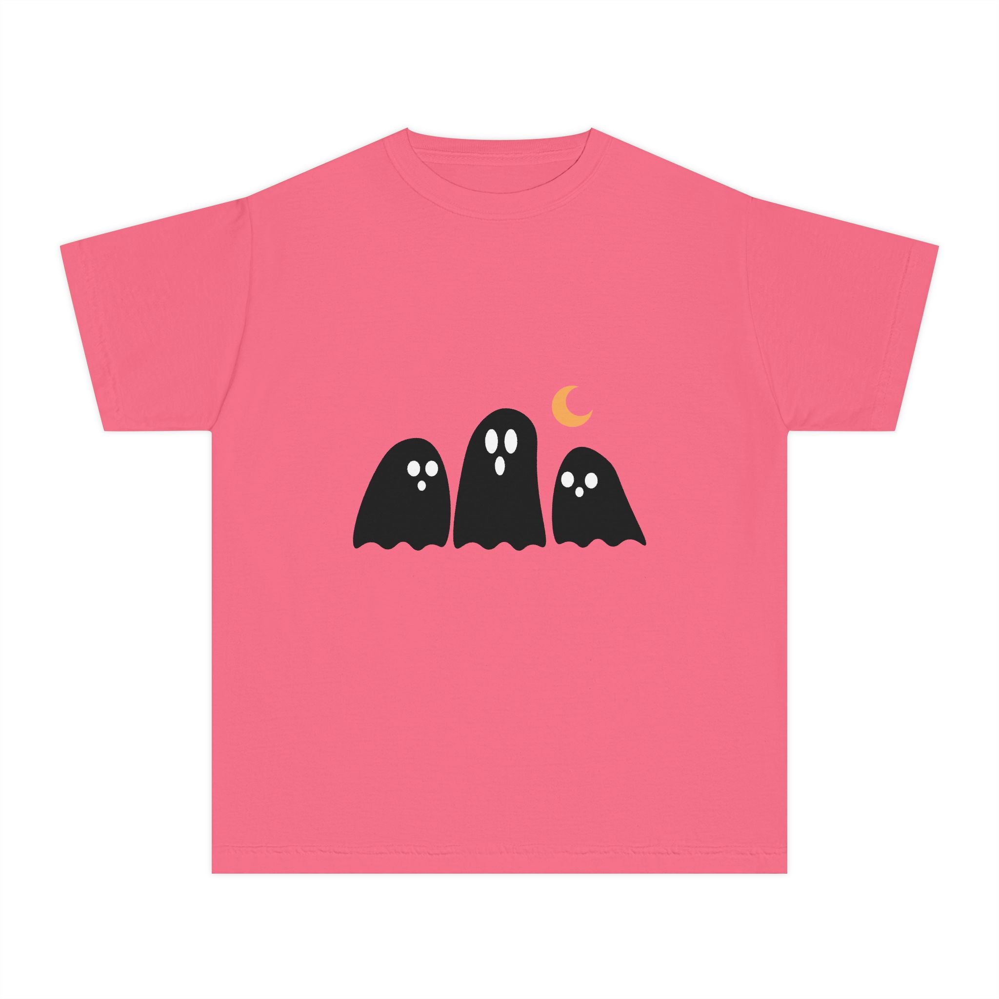 Ghostly Youth Tee - Fun Halloween Graphic T-Shirt for Kids