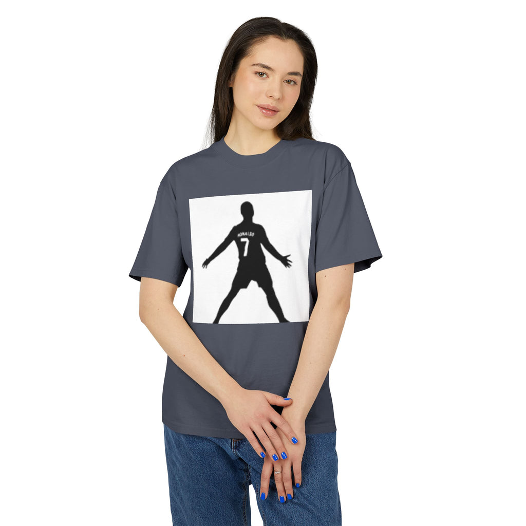Soccer Celebration Tee - Number 7 Silhouette Football Shirt
