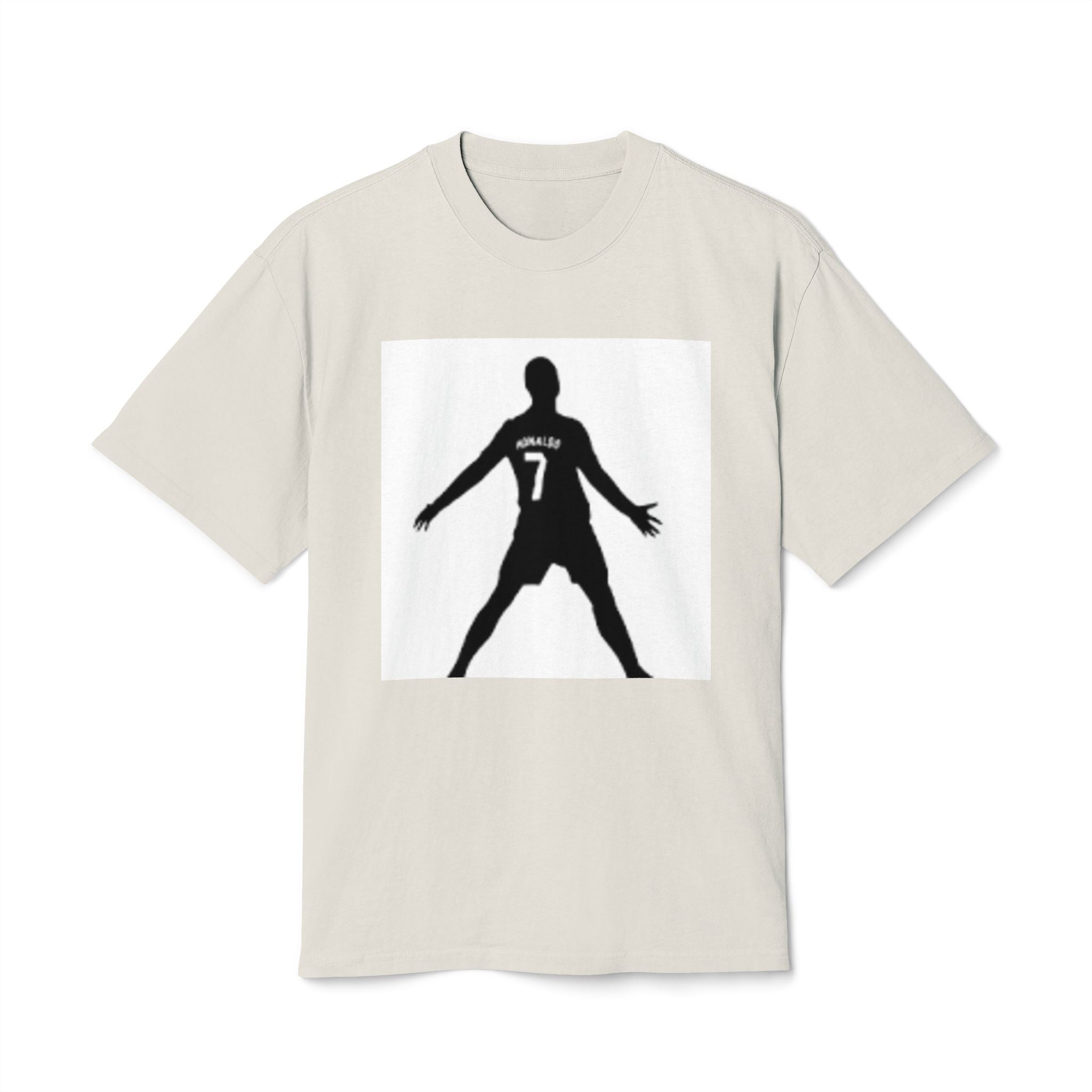 Soccer Celebration Tee - Number 7 Silhouette Football Shirt