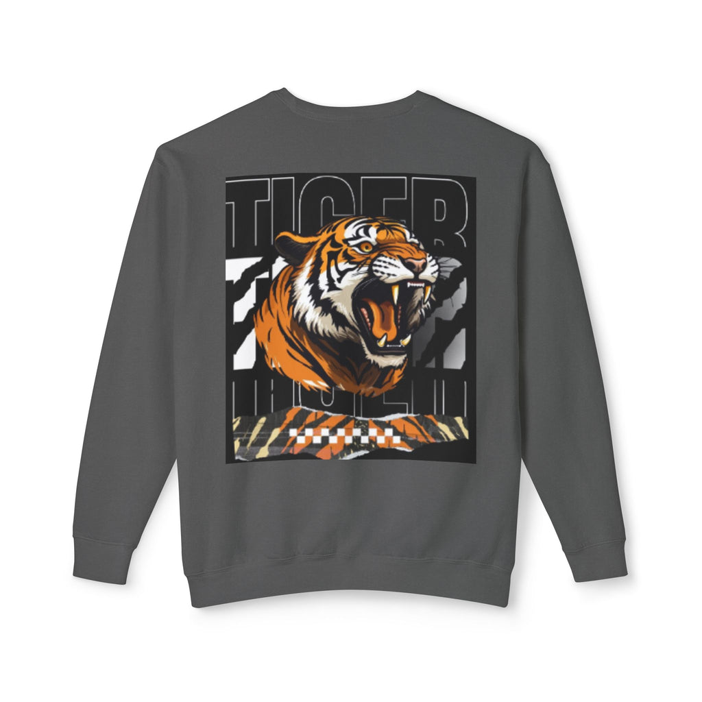 Savage Tiger Crewneck Sweatshirt — Bold Graphic Tiger Print