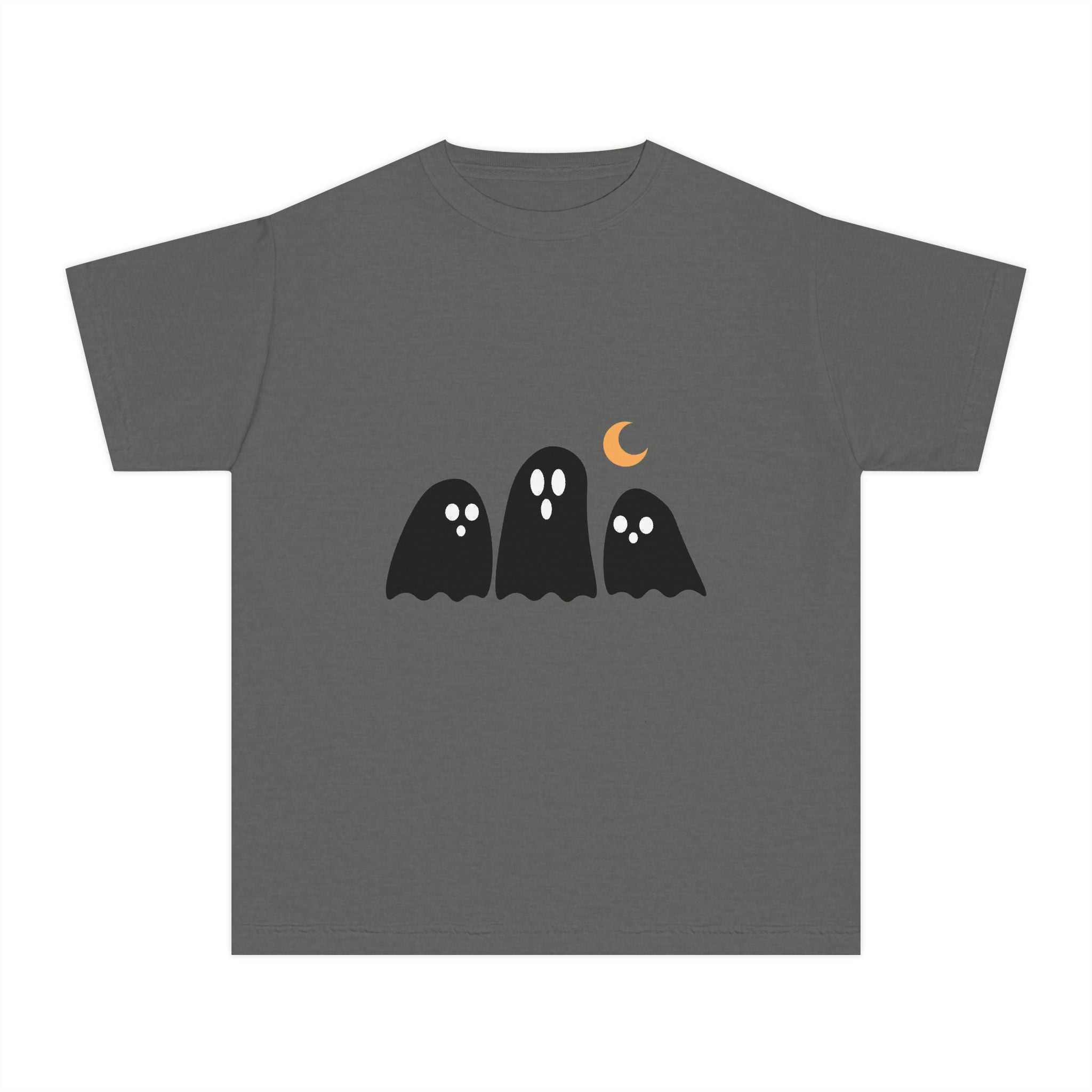 Ghostly Youth Tee - Fun Halloween Graphic T-Shirt for Kids