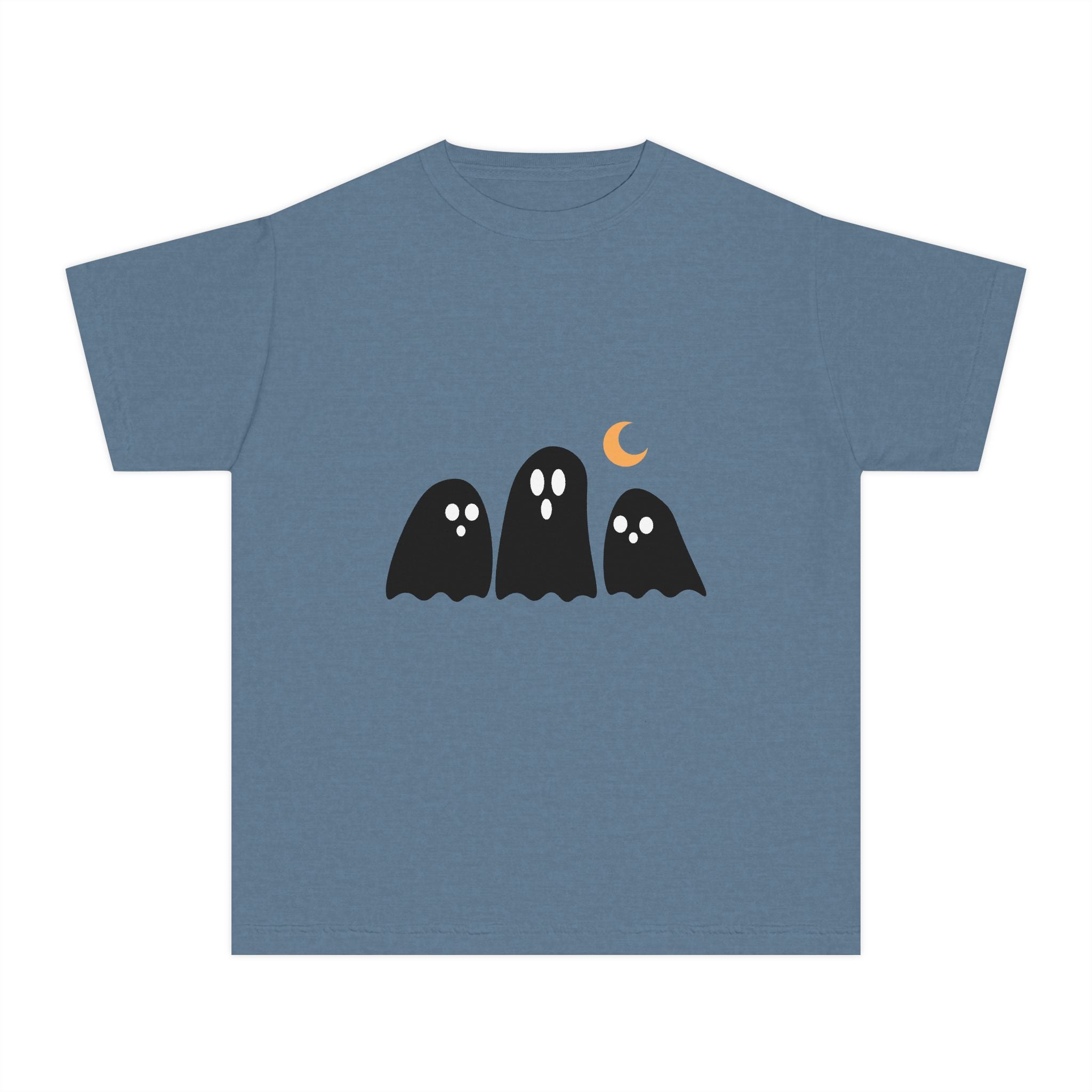 Ghostly Youth Tee - Fun Halloween Graphic T-Shirt for Kids