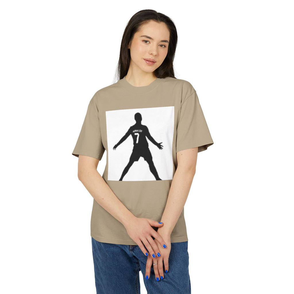 Soccer Celebration Tee - Number 7 Silhouette Football Shirt
