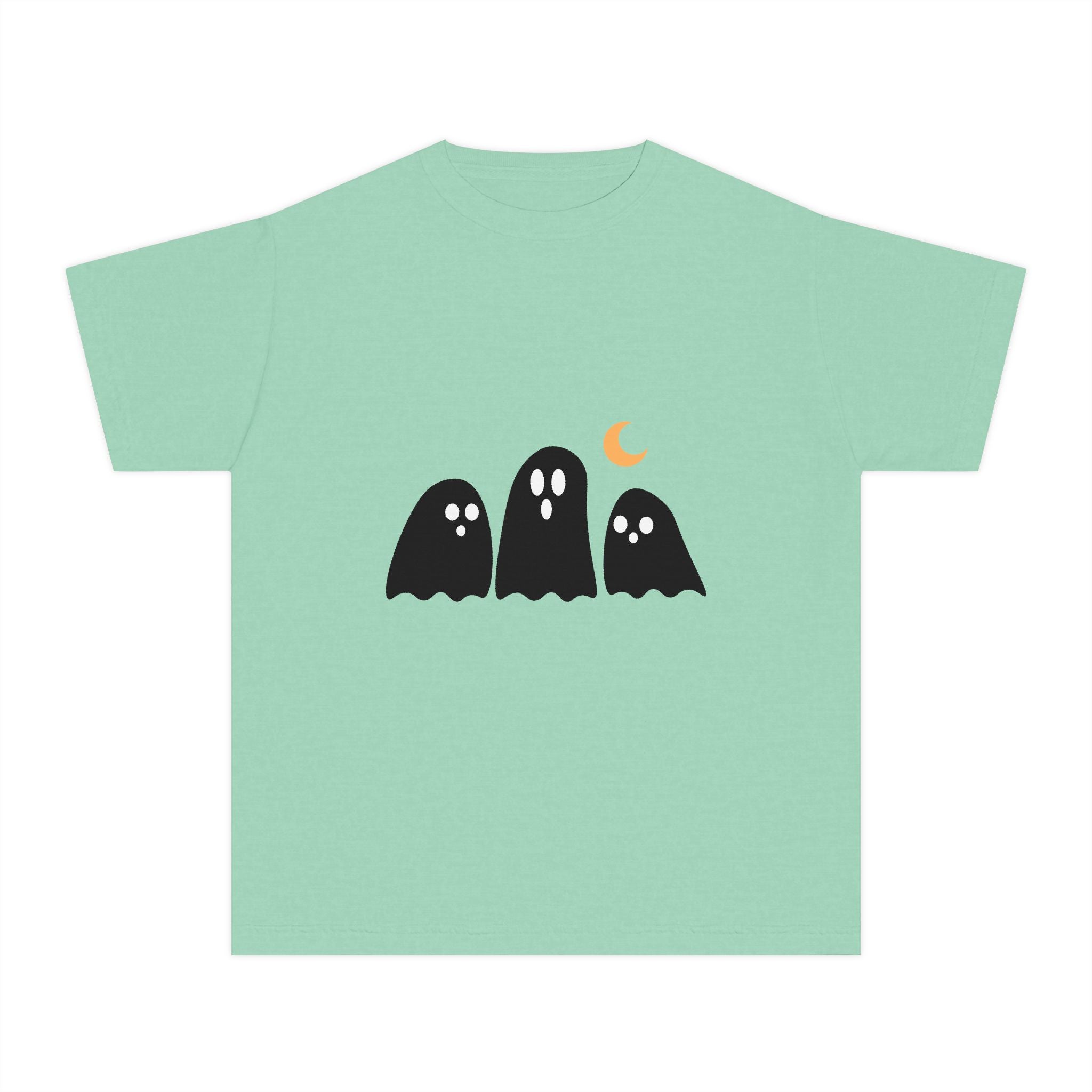 Ghostly Youth Tee - Fun Halloween Graphic T-Shirt for Kids
