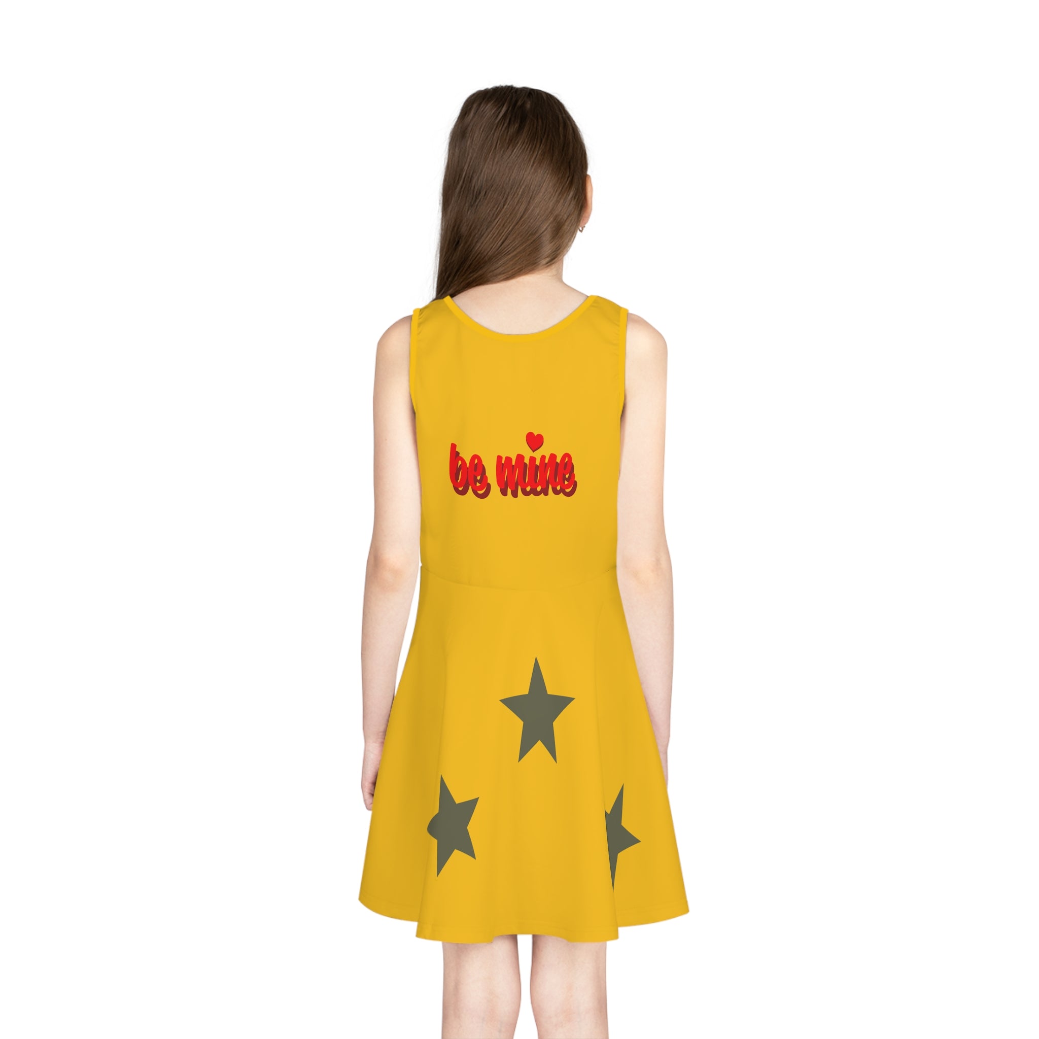 Girls' Cute Heart & Star Sundress