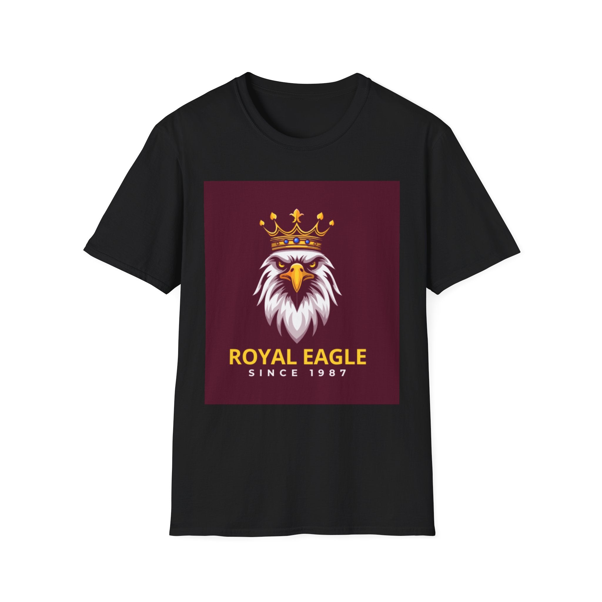 Royal Eagle T-Shirt — Crowned Eagle Logo Tee ("Royal Eagle Since 1987")