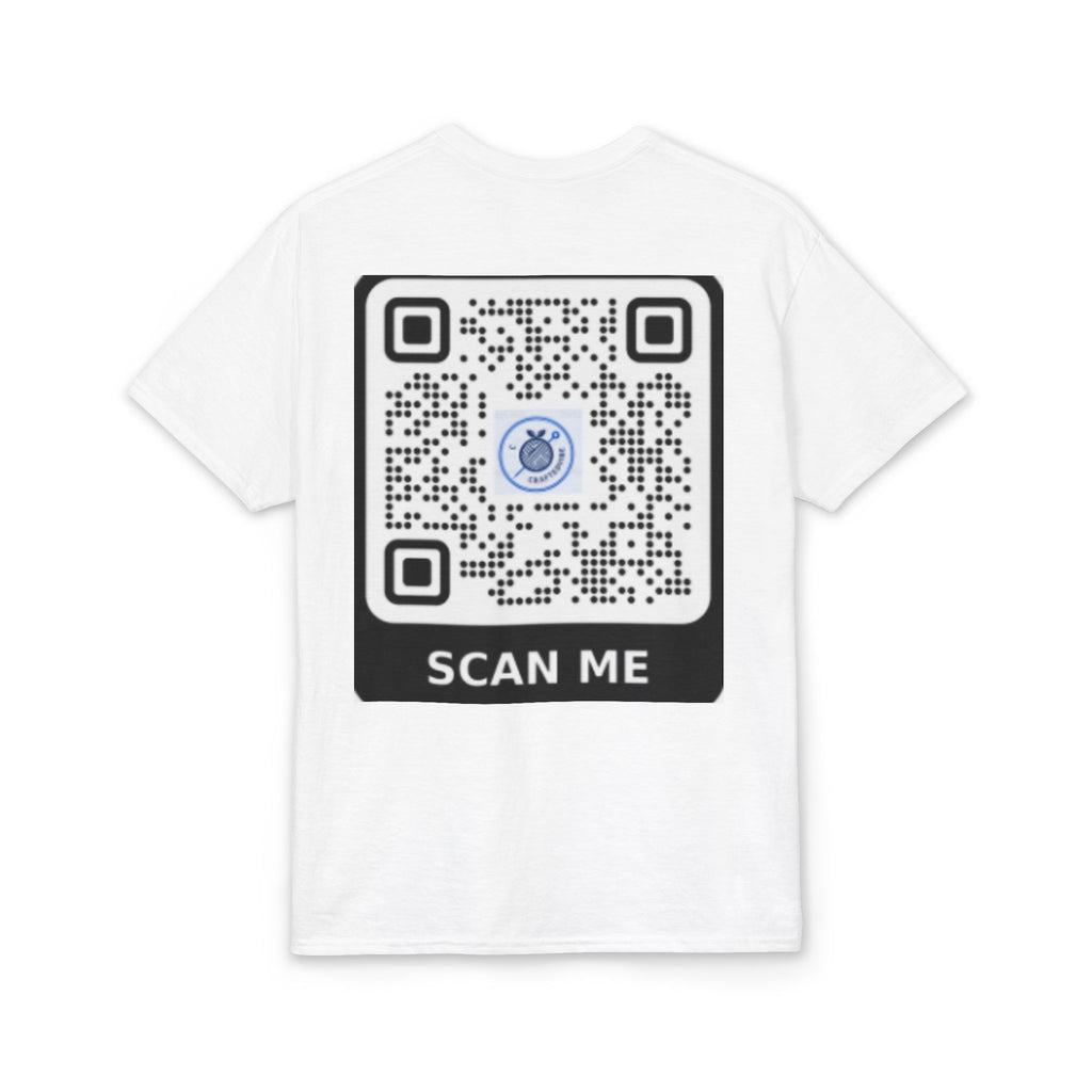 Sunday Coffee Chill T-Shirt — Modern Graphic Tee with QR Code