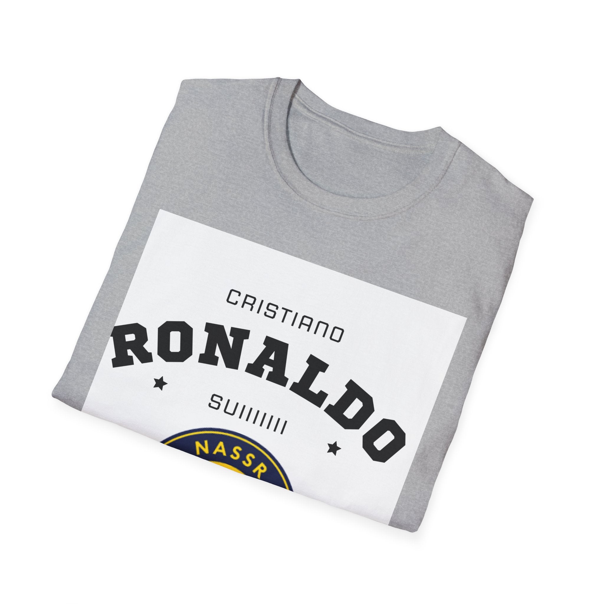 Cristiano Ronaldo Unisex Softstyle T-Shirt - Sporty Fan Tee for Soccer Enthusiasts