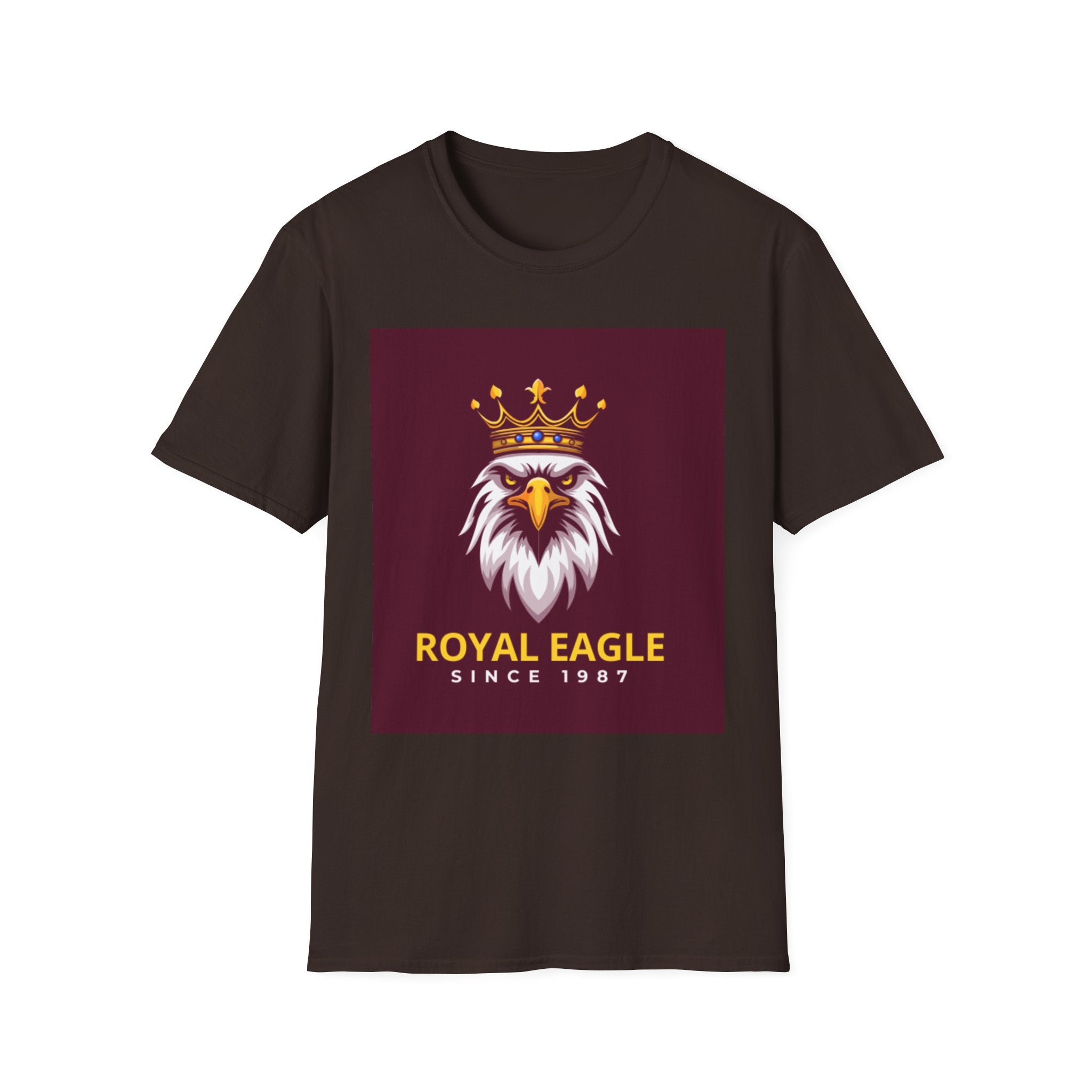 Royal Eagle T-Shirt — Crowned Eagle Logo Tee ("Royal Eagle Since 1987")