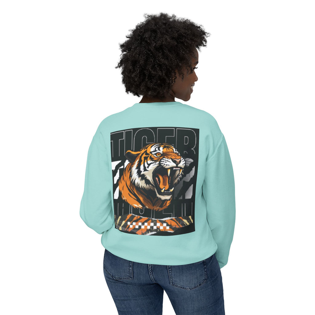Savage Tiger Crewneck Sweatshirt — Bold Graphic Tiger Print