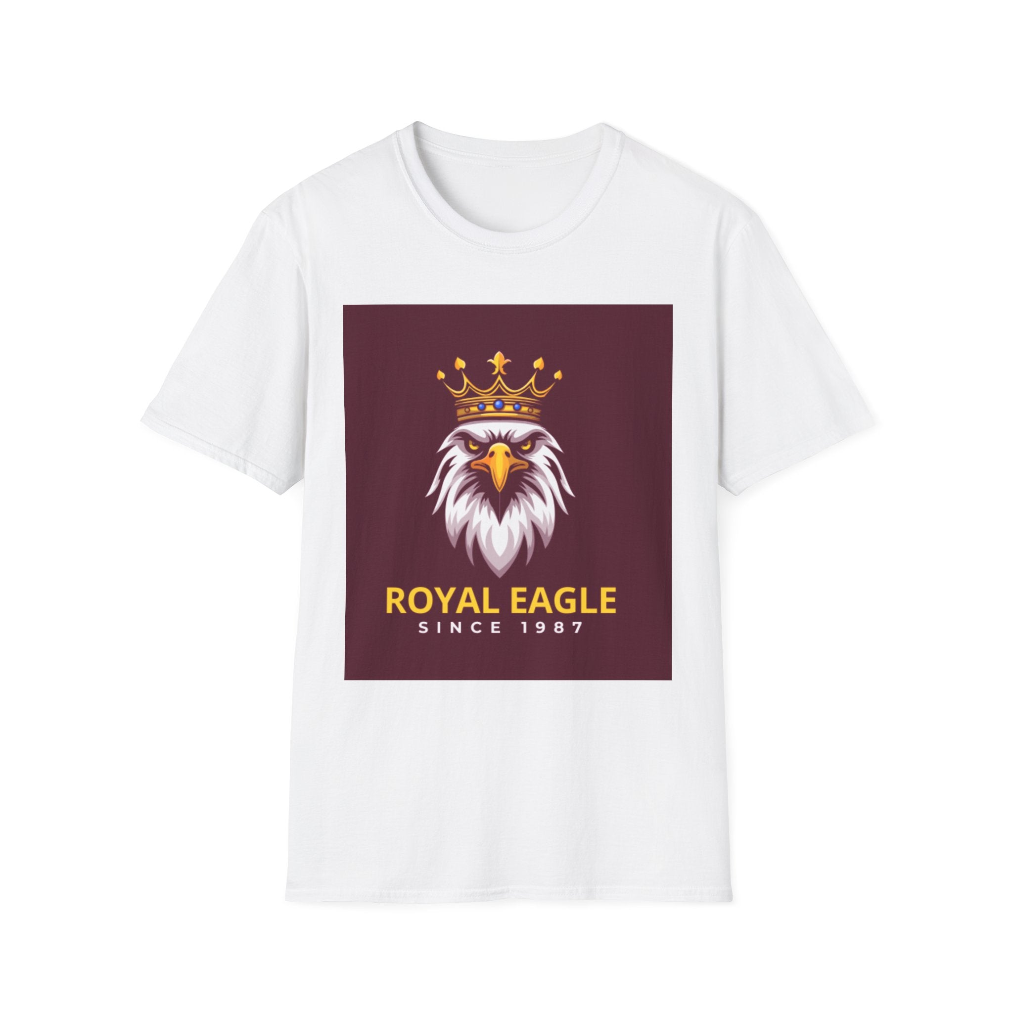Royal Eagle T-Shirt — Crowned Eagle Logo Tee ("Royal Eagle Since 1987")