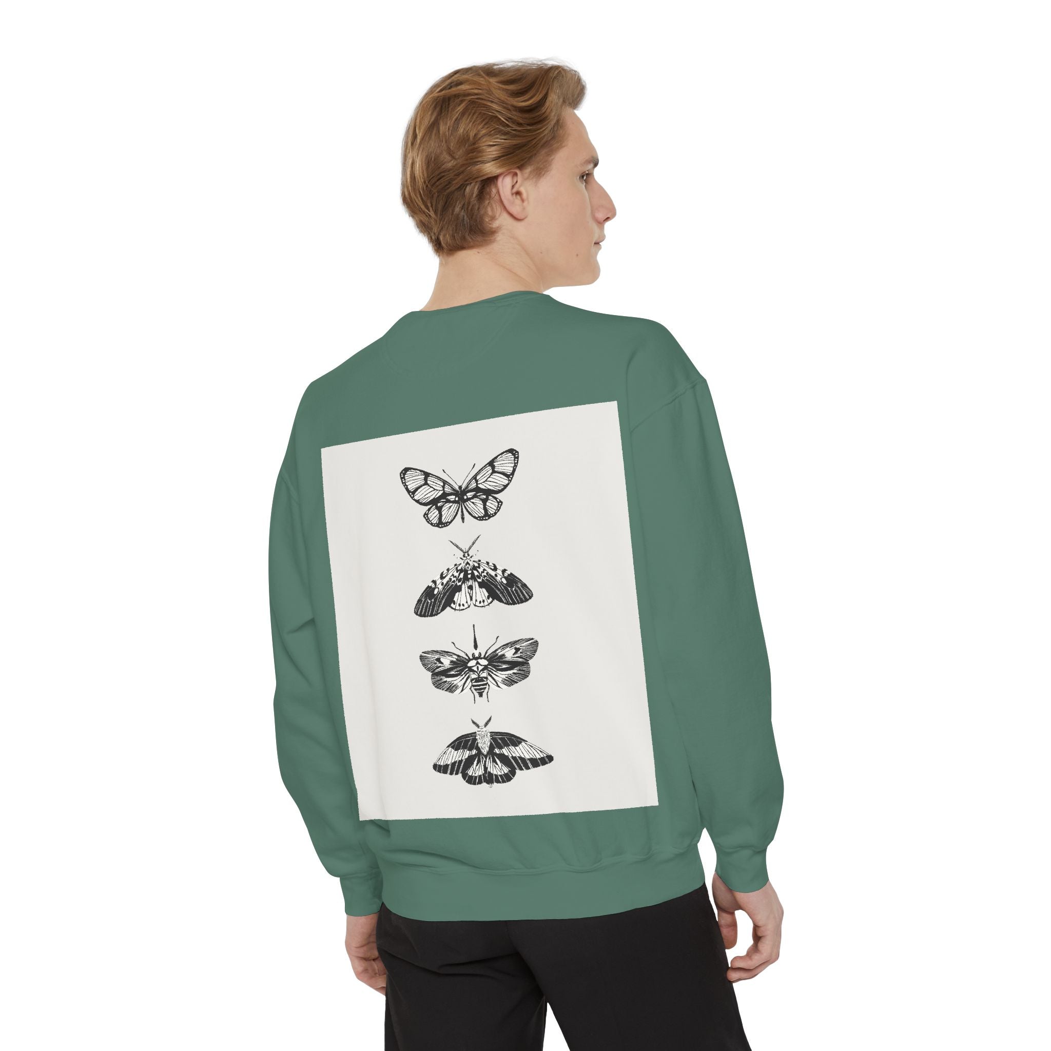 Unseen Green Perfume Sweatshirt — Vintage Moth Art Crewneck