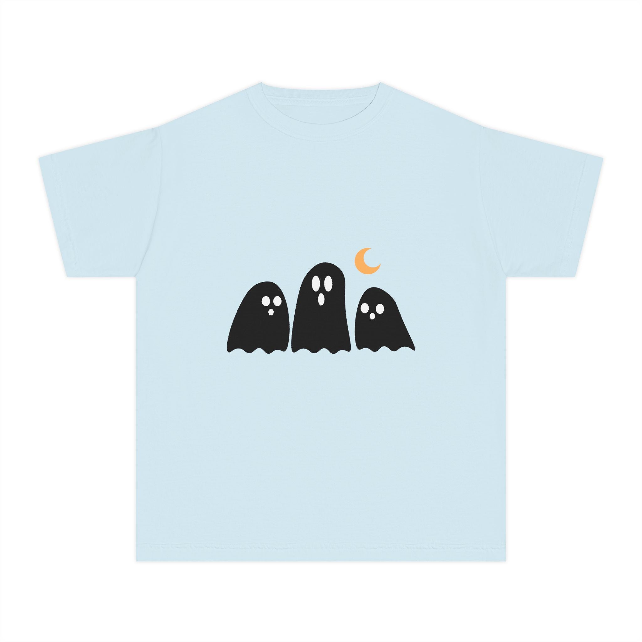 Ghostly Youth Tee - Fun Halloween Graphic T-Shirt for Kids