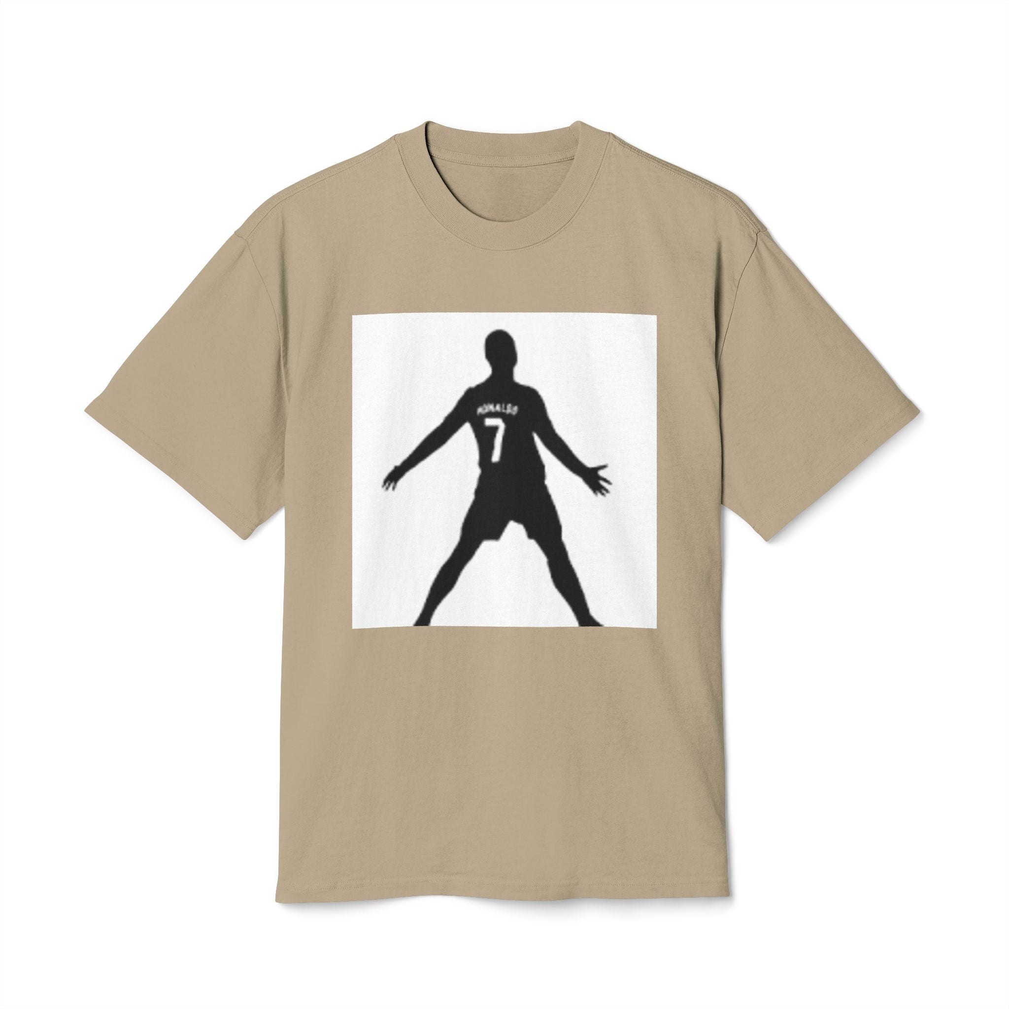 Soccer Celebration Tee - Number 7 Silhouette Football Shirt