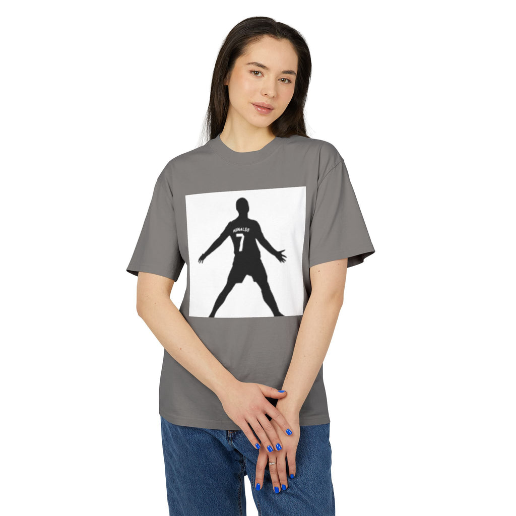 Soccer Celebration Tee - Number 7 Silhouette Football Shirt