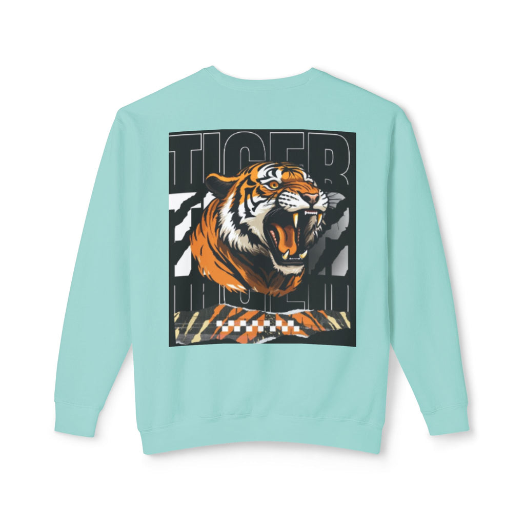 Savage Tiger Crewneck Sweatshirt — Bold Graphic Tiger Print