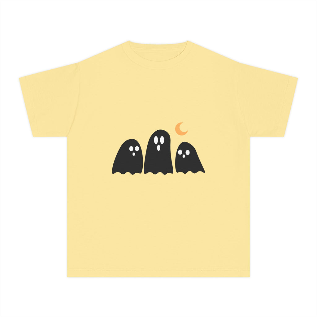Ghostly Youth Tee - Fun Halloween Graphic T-Shirt for Kids