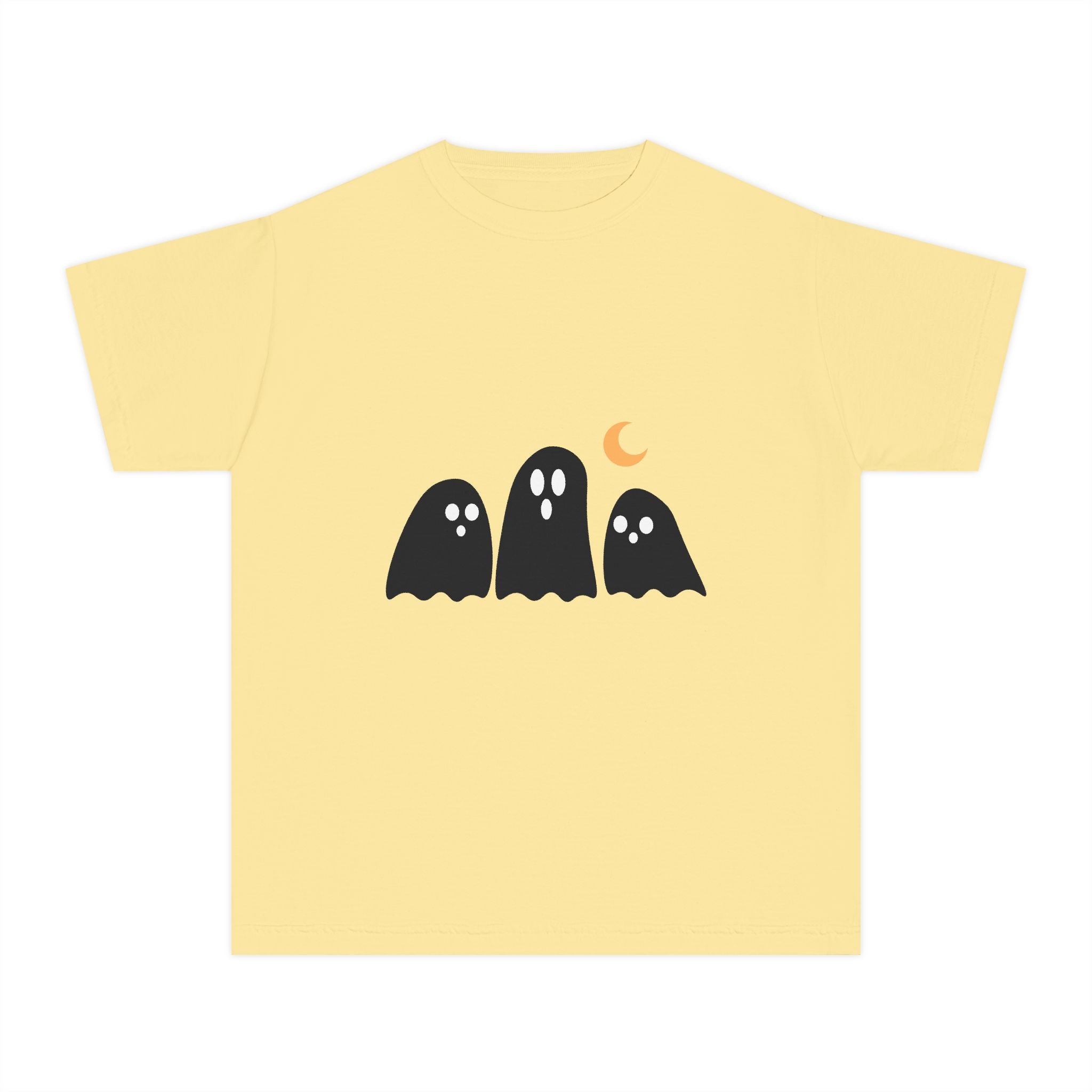 Ghostly Youth Tee - Fun Halloween Graphic T-Shirt for Kids