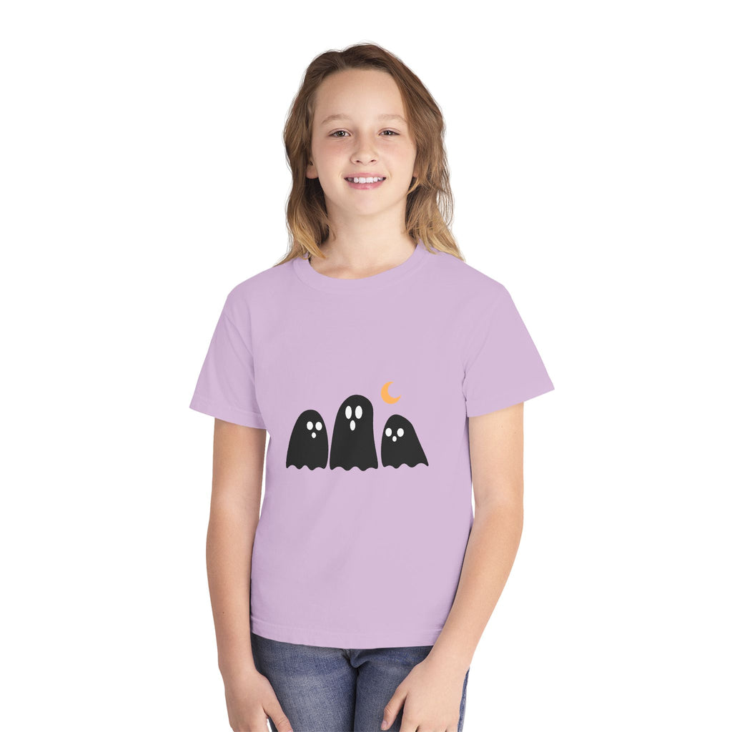 Ghostly Youth Tee - Fun Halloween Graphic T-Shirt for Kids