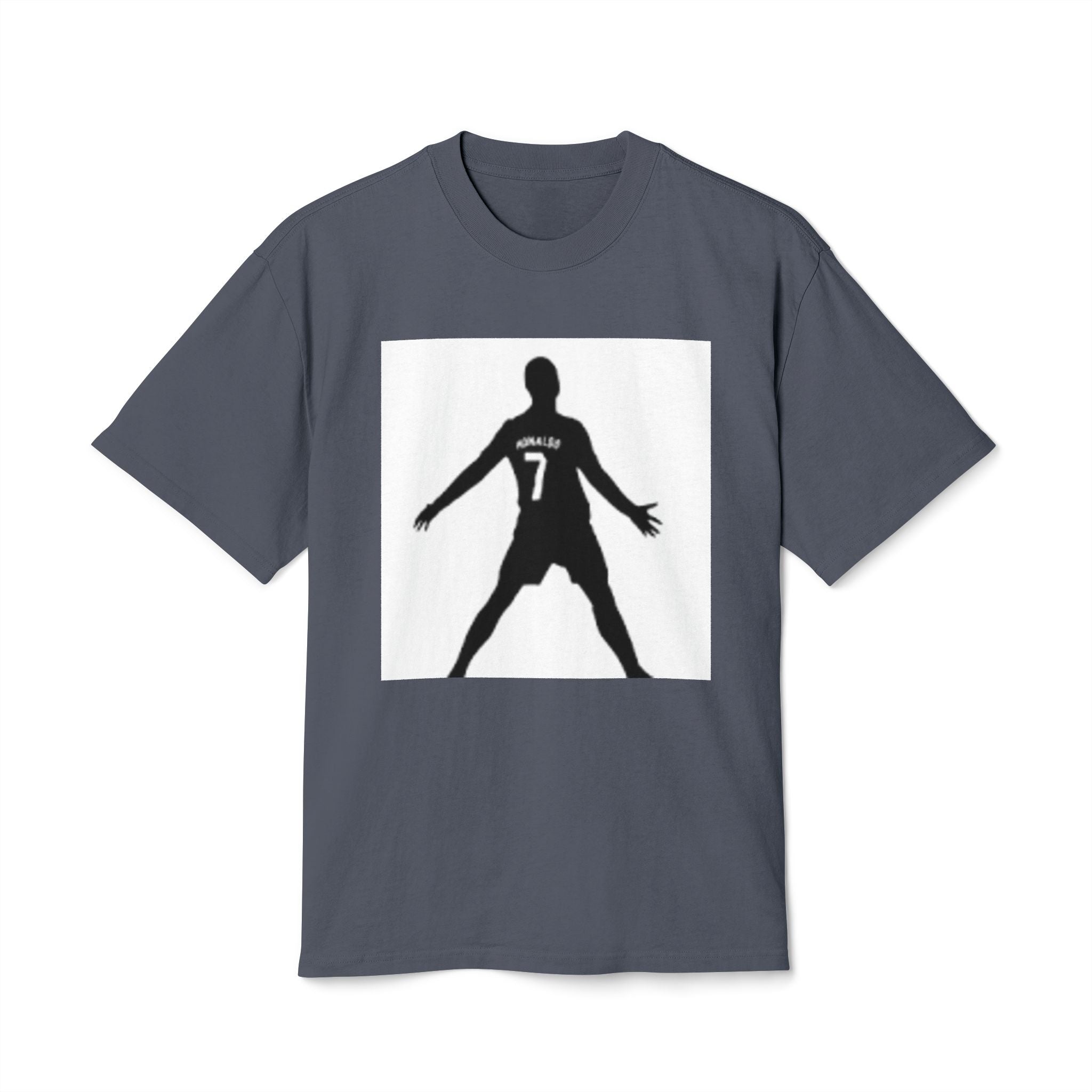 Soccer Celebration Tee - Number 7 Silhouette Football Shirt