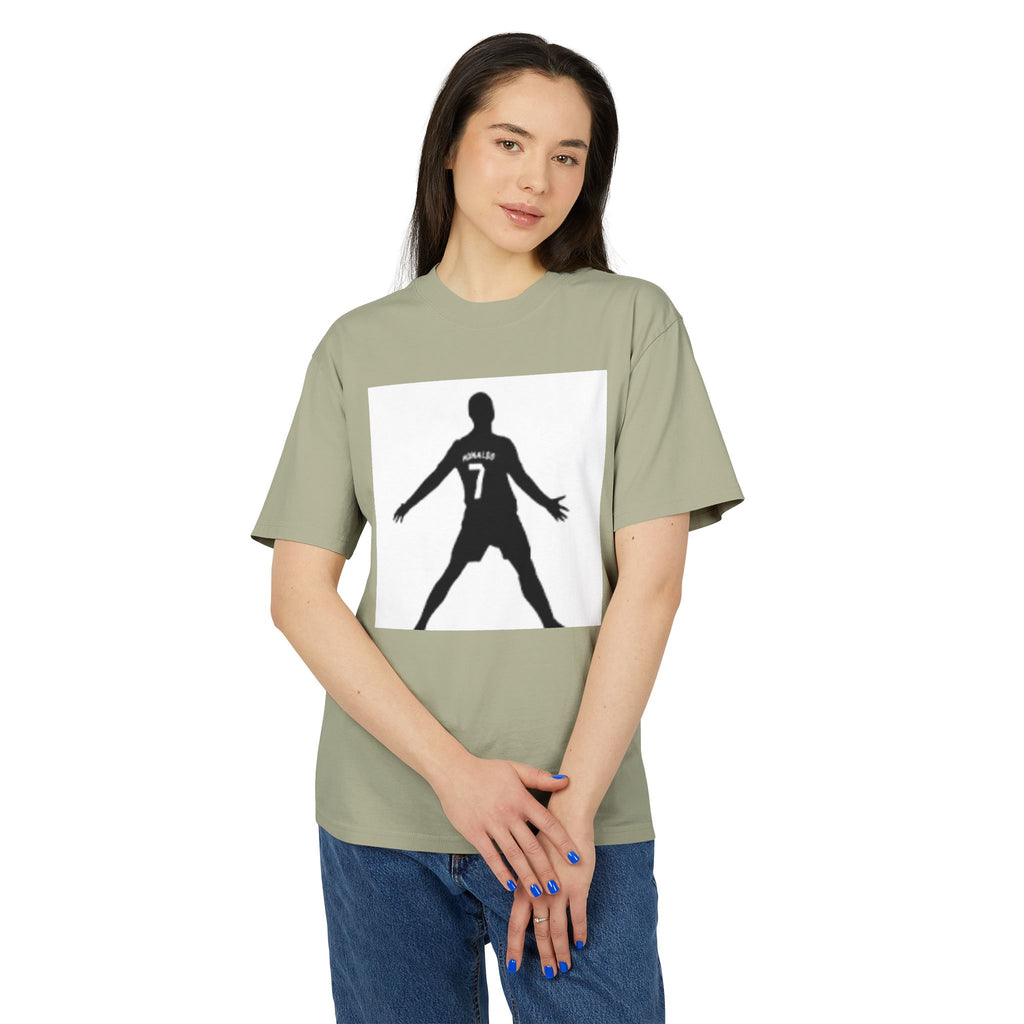 Soccer Celebration Tee - Number 7 Silhouette Football Shirt