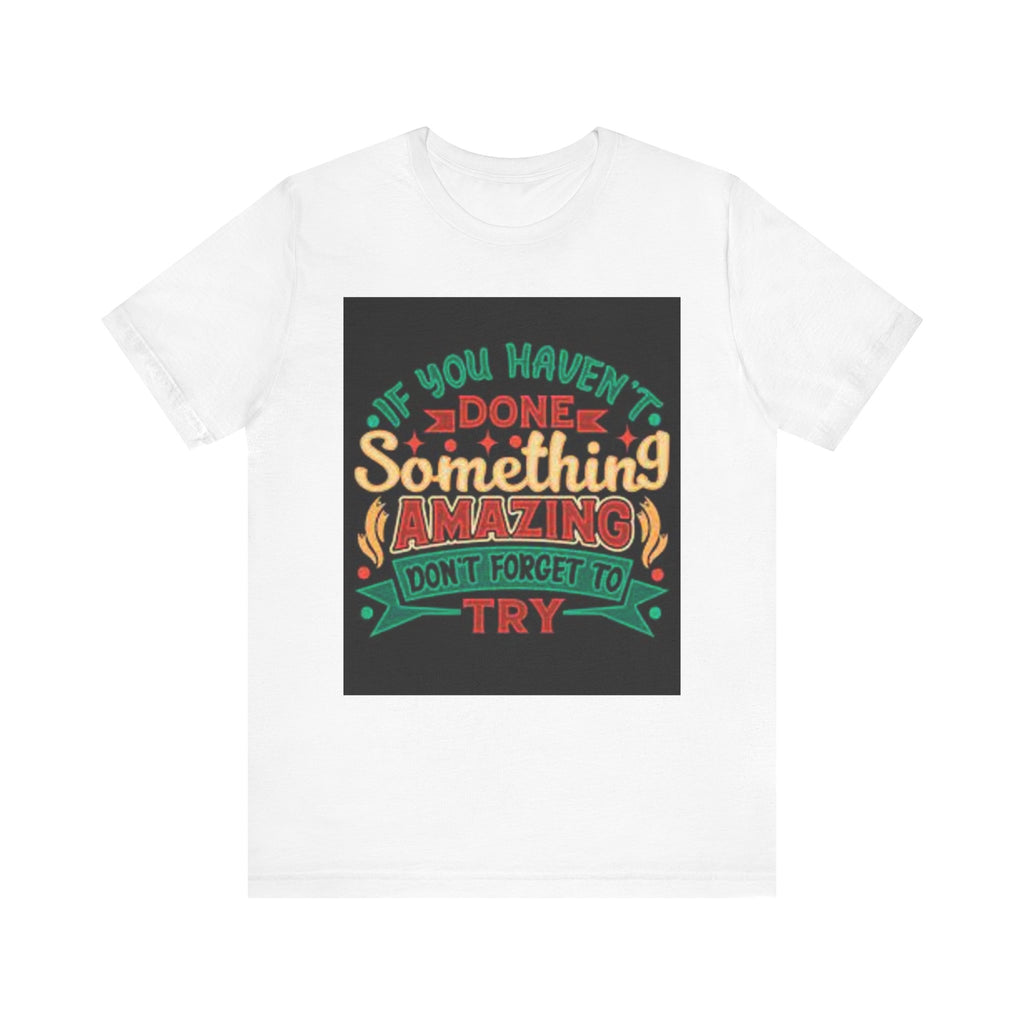 Motivational Unisex Tee - "Stop Thinking, Start Doing"
