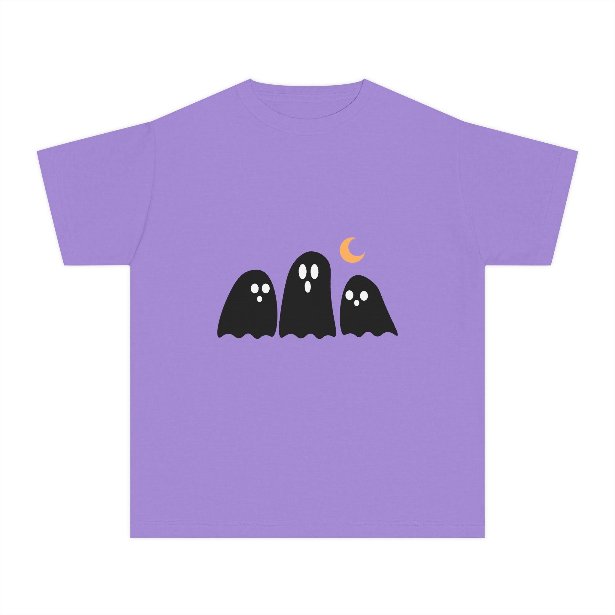 Ghostly Youth Tee - Fun Halloween Graphic T-Shirt for Kids