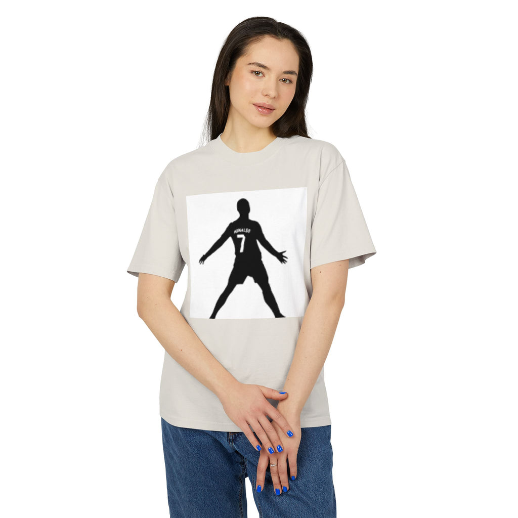 Soccer Celebration Tee - Number 7 Silhouette Football Shirt