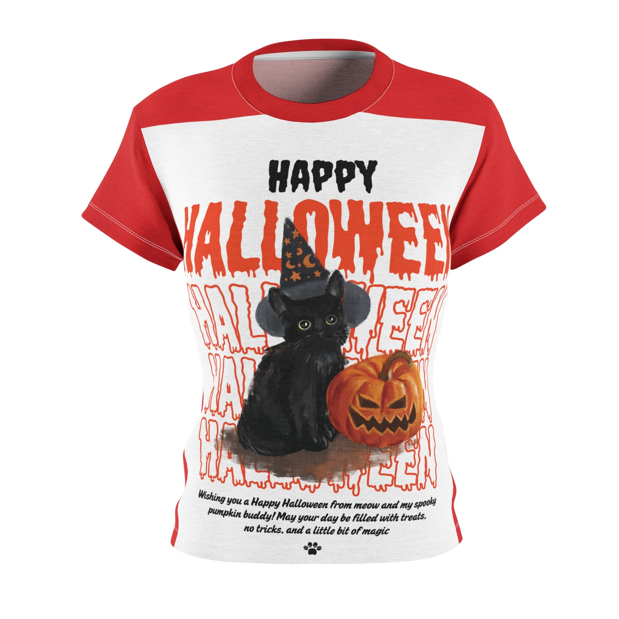 Halloween Cat Graphic Tee