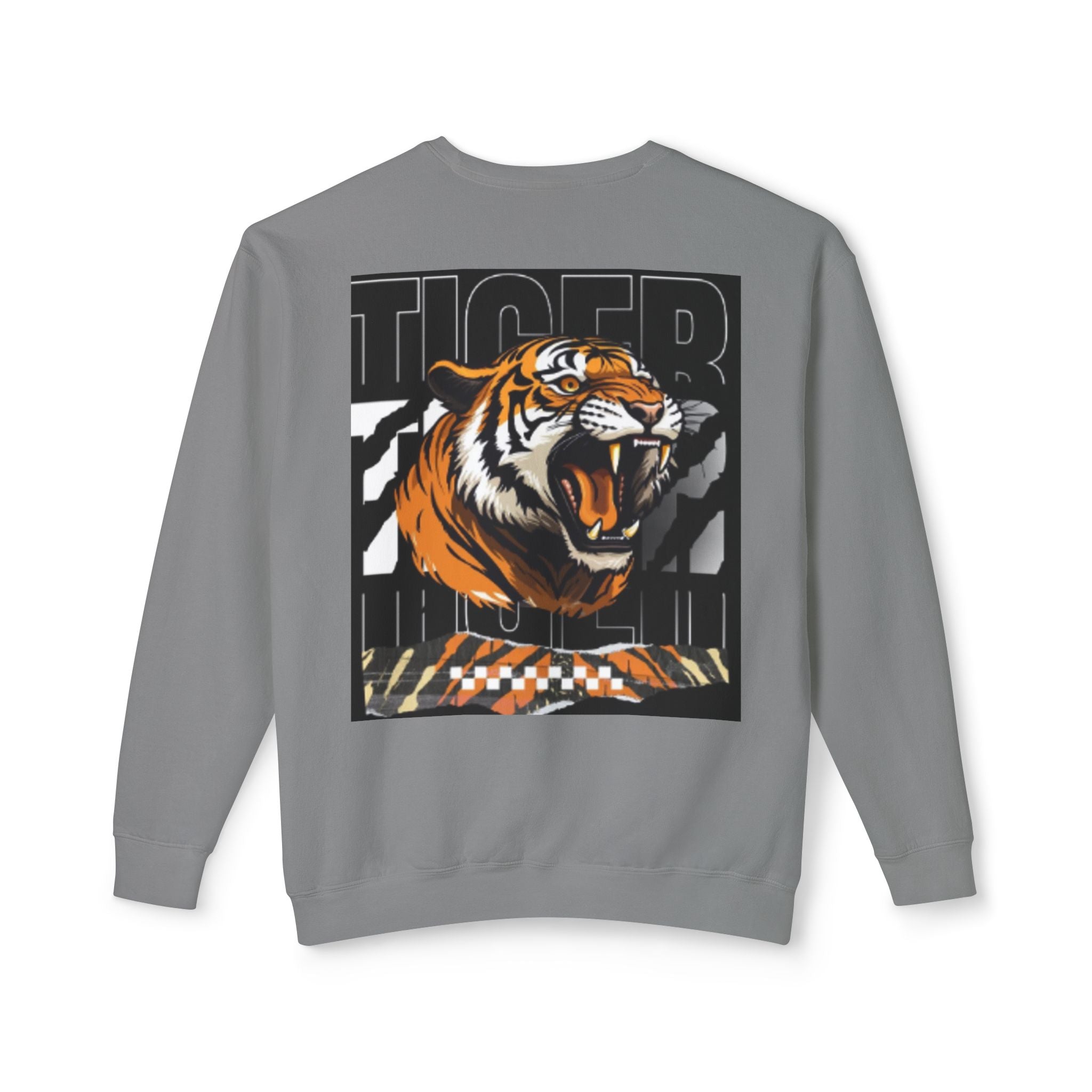 Savage Tiger Crewneck Sweatshirt — Bold Graphic Tiger Print