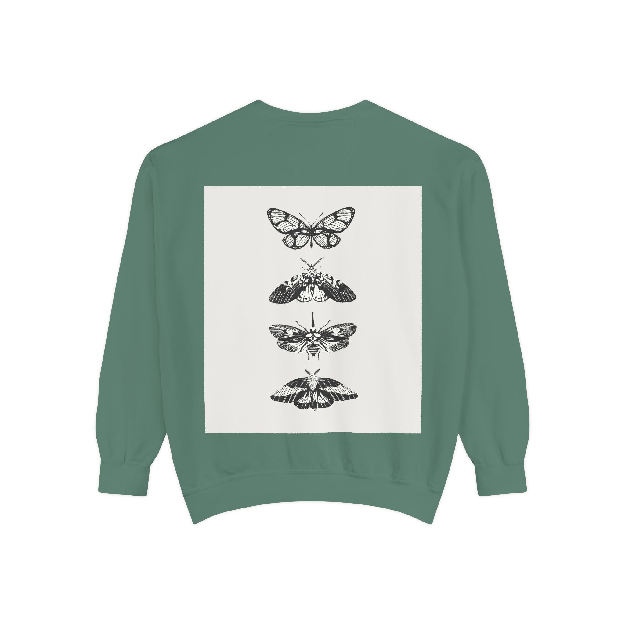 Unseen Green Perfume Sweatshirt — Vintage Moth Art Crewneck