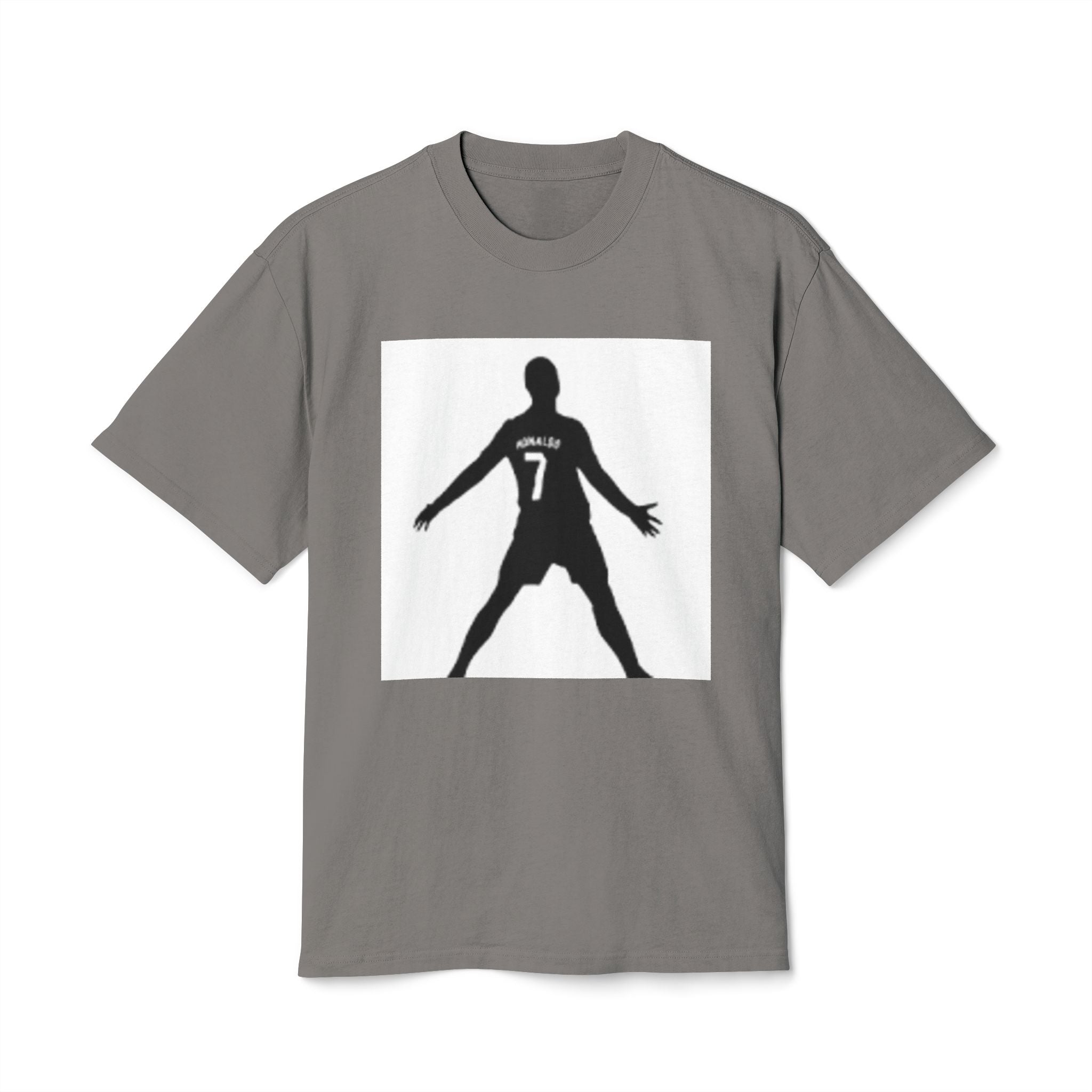 Soccer Celebration Tee - Number 7 Silhouette Football Shirt