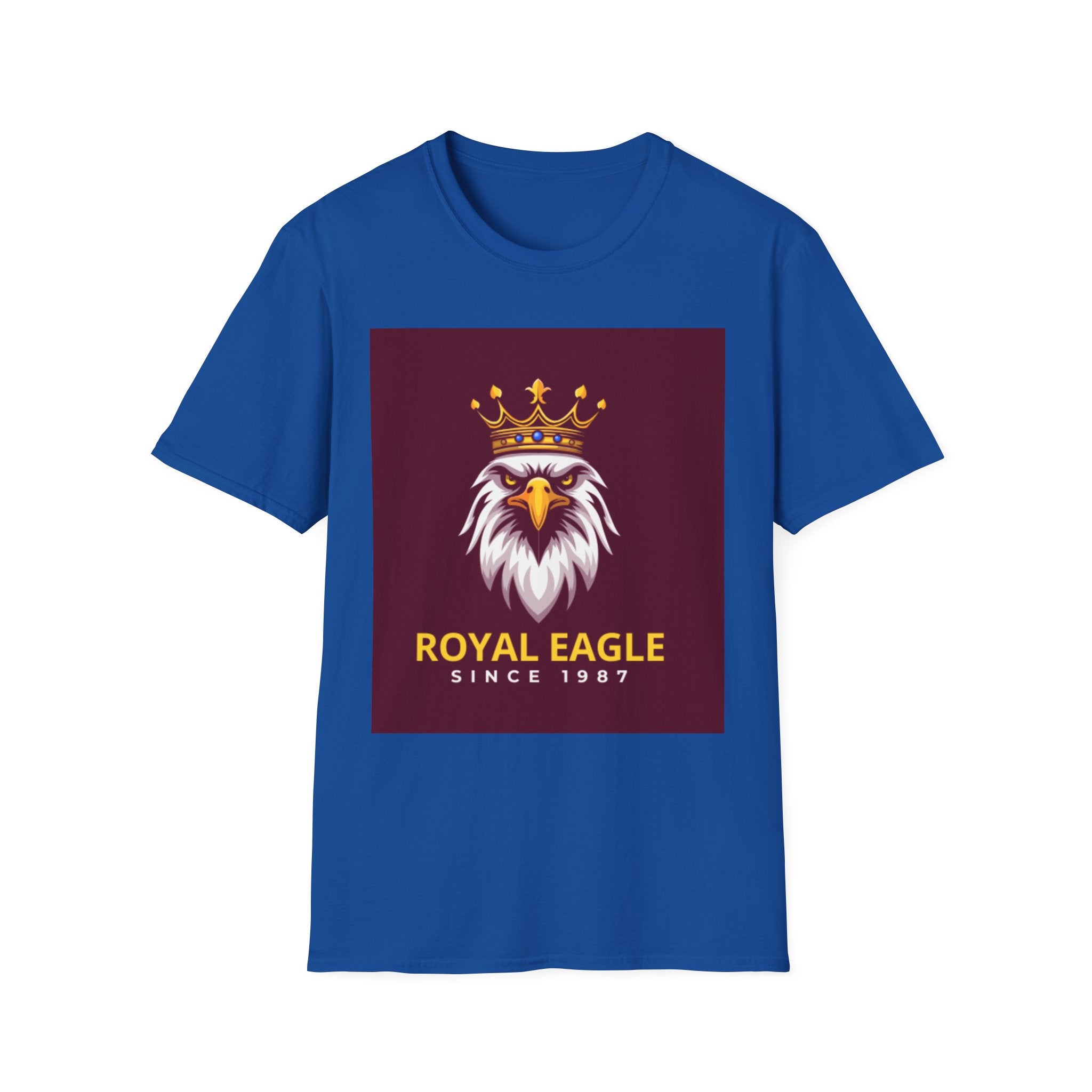 Royal Eagle T-Shirt — Crowned Eagle Logo Tee ("Royal Eagle Since 1987")