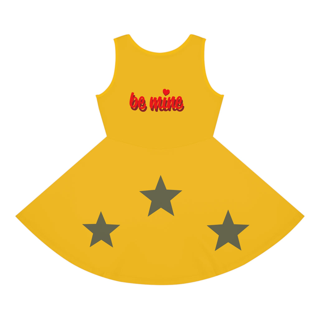 Girls' Cute Heart & Star Sundress