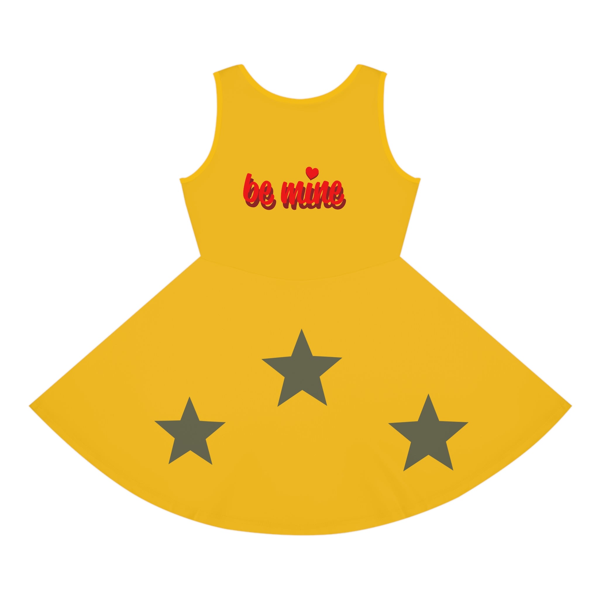 Girls' Cute Heart & Star Sundress