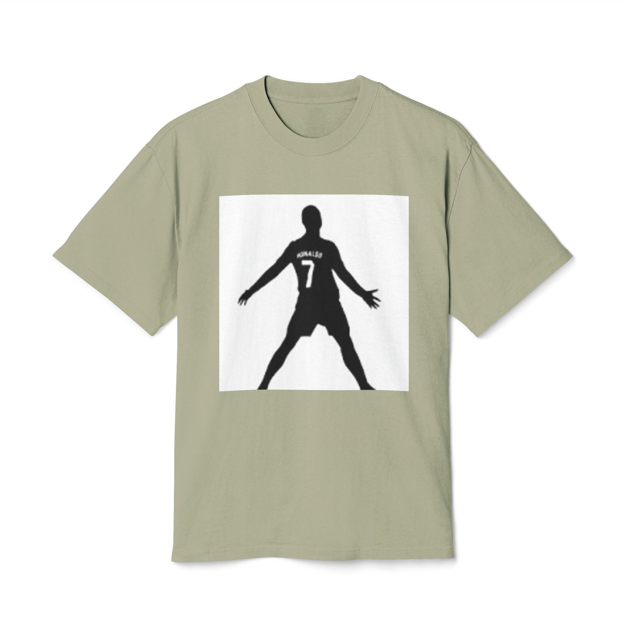 Soccer Celebration Tee - Number 7 Silhouette Football Shirt
