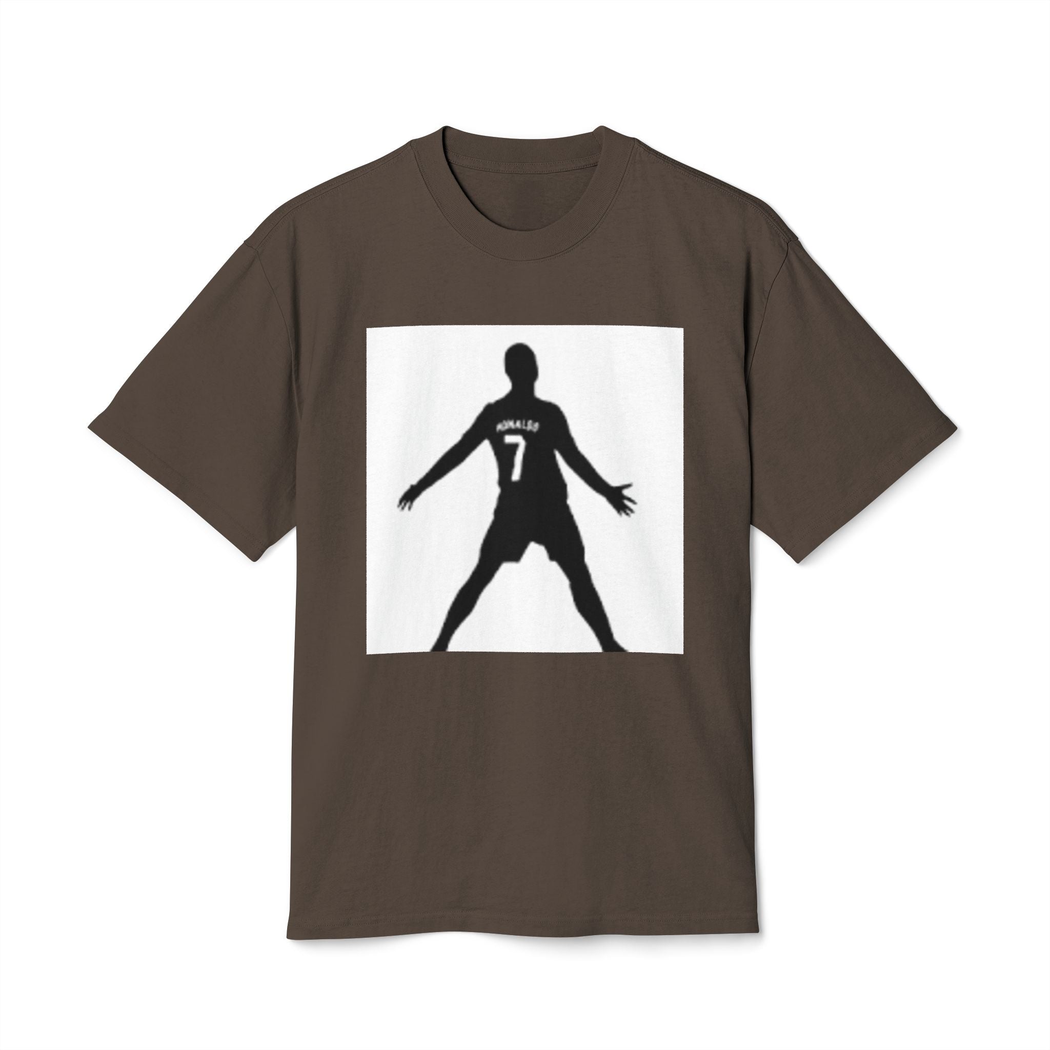 Soccer Celebration Tee - Number 7 Silhouette Football Shirt