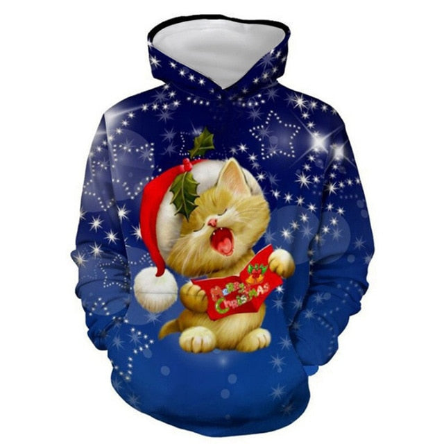 Funny 3D Unisex Christmas Sweater Pullover Lovers Clothing