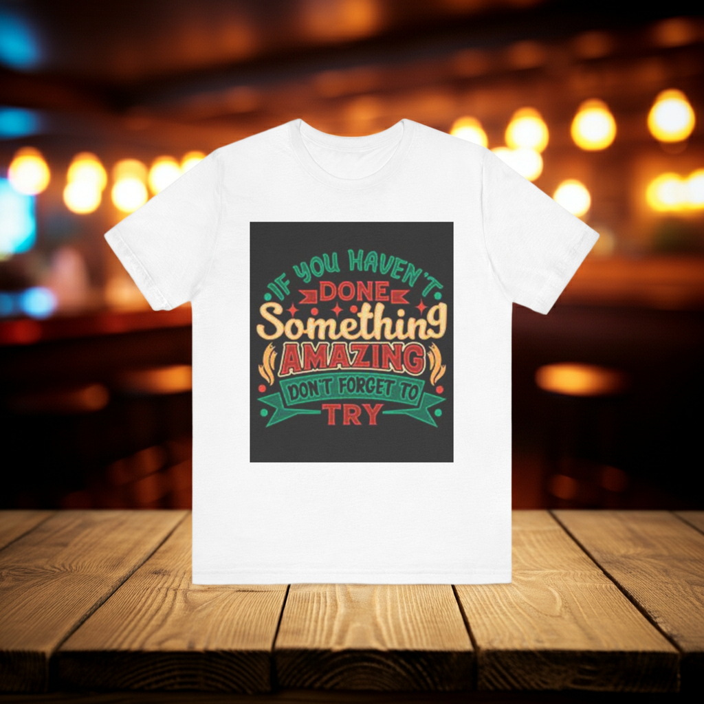 Motivational Unisex Tee - "Stop Thinking, Start Doing"